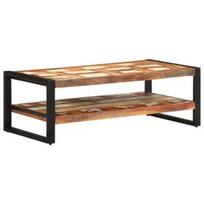 Kavos staliukas VLX Solid Reclaimed Wood, rudas, 1200 mm x 600 mm x 400 mm