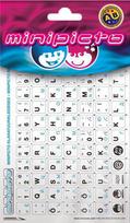 Klaviatūros lipdukai Minipicto EST/RUS KB-UNI-EE02-WHT-BLUE, white/black/blue
