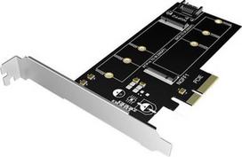 ICY Box IB-PCI209 2x M.2 SSD to SATA III and PCIe 3.0 x4 Host