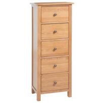 VLX Solid Oak Wood, ruda, 45 x 32 x 110 cm