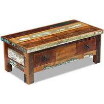 Kavos staliukas VLX Solid Reclaimed Wood 243321, rudas, 900 mm x 450 mm x 350 mm