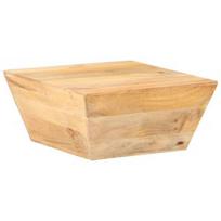 Kavos staliukas VLX Solid Mango Wood 320387, rudas, 660 mm x 660 mm x 300 mm