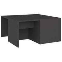 Kavos staliukas VLX, pilkas, 330 - 660 mm x 660 mm x 330 mm
