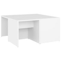 Kavos staliukas VLX, baltas, 330 - 660 mm x 660 mm x 330 mm