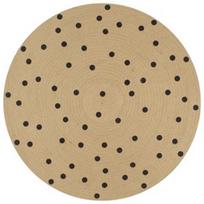 Kilimas VLX Polka Dot 133686, rudas/juodas, 90 cm x 90 cm