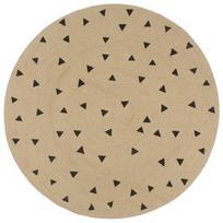 Kilimas VLX Print 133691, rudas/juodas, 150 cm x 150 cm