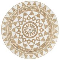 Kilimas VLX Print 133697, rudas/baltas, 150 cm x 150 cm