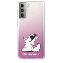 s21 plus deklai - Karl Lagerfeld "KLHCS21MCFNRCPI PC/ TPU Choupette Eats Cover Galaxy S21 Plus" Pink - 1 nuotrauka