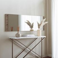 Kalune Design Veidrodis Boy Aynası Dekoratif Basic Ceviz 40x120