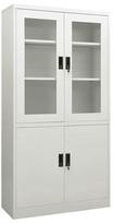 Biuro spinta VLX Steel 335947, šviesiai pilka, 40 x 90 x 180 cm
