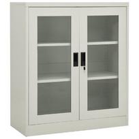 Biuro spinta VLX Steel, šviesiai pilka, 40 x 90 x 105 cm