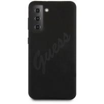 s21 plus deklai - Guess "GUHCS21MLSVSBK Silicone Vintage Cover Galaxy S21 Plus" Black - 1 nuotrauka