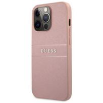 Guess "GUHCP13SPSASBPI Saffiano Stripe Back Case iPhone 13 Mini" Pink