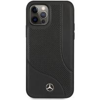 iphone case leather - Mercedes-Benz "MEHCP12LCDOBK Perforated Leather Hard Case iPhone 12 Pro Max" Black - 1 nuotrauka