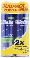 Skutimosi putos jautriai odai Gillette Series Sensitive 2x250 ml
