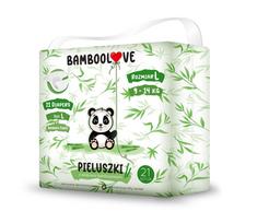 BambooLove bambuko pluošto vienkartinės sauskelnės L (9-14 kg) 21vnt.