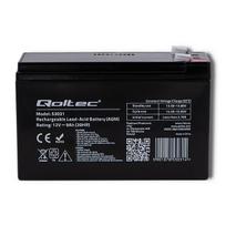 baterija 12v - Qoltec Gel Battery 12V 9Ah 90A AGM - 3 nuotrauka