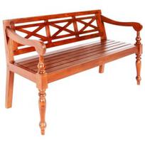 Suoliukas VLX Batavia, rudas, 50 cm x 123 cm x 81 cm