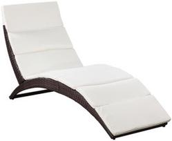 Gultas VLX Sun Lounger w/ Cushion 41808, rudas
