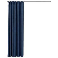 Naktinės užuolaidos VLX Linen-Look Blackout 321183, mėlynos, 2900 mm x 2450 mm