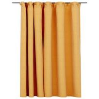 Naktinės užuolaidos VLX Linen-Look Blackout 321199, geltonos, 2900 mm x 2450 mm
