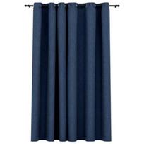 Naktinės užuolaidos VLX Linen-Look Blackout 321179, mėlynos, 2900 mm x 2450 mm