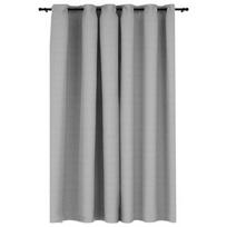Naktinės užuolaidos VLX Linen-Look Blackout 321171, pilkos, 2900 mm x 2450 mm