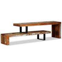TV staliukas VLX Solid Reclaimed Wood 244582, rudas, 1150 mm x 300 mm x 400 mm