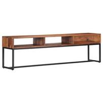 TV staliukas VLX Solid Sheesham Wood, rudas, 1600 mm x 300 mm x 450 mm
