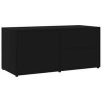 TV staliukas VLX Chipboard, juodas, 800 mm x 340 mm x 360 mm