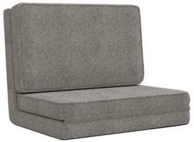 Fotelis VLX Folding Floor 336549, šviesiai pilka, 55 cm x 70 cm x 57 cm