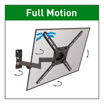 43 tv - Laikiklis Barkan Flat/ Curved TV Wall Mount 3420 Wall Mount, Full motion, 29-56 ", Maximum weight (c - 3 nuotrauka