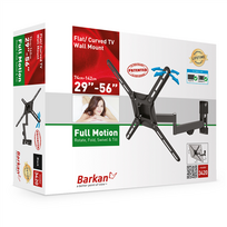 43 tv - Laikiklis Barkan Flat/ Curved TV Wall Mount 3420 Wall Mount, Full motion, 29-56 ", Maximum weight (c - 5 nuotrauka