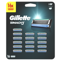Skustuvų galvutė Gillette Mach 3, 16 vnt.