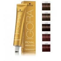Schwarzkopf Professional IGORA Royal Absolutes profesionalūs plaukų dažai 60 ml. - 6-70 - Dark Blonde Copper Natural