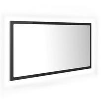 Veidrodis VLX LED High Gloss, su apšvietimu, kabinamas, 90 cm x 37 cm