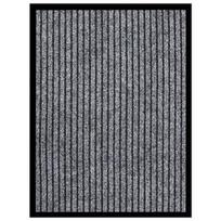 Durų kilimėlis VLX Striped 331604, pilkas, 600 mm x 400 mm