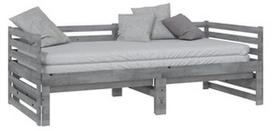 Sofa-lova VLX Pull-Out Solid Pinewood 806967, pilka, 203.5 x 98 x 68.5 cm
