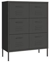 Spintelė VLX Steel 336150, antracito, 80 cm x 35 cm x 101.5 cm