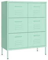 Spintelė VLX Steel 336149, mėtinė, 80 cm x 35 cm x 101.5 cm