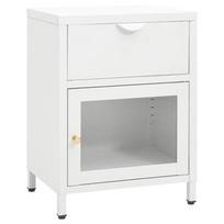 Naktinis staliukas VLX 340380, baltas, 40 x 30 x 54.5 cm