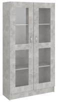 Vitrina VLX Chipboard 802763, pilka, 82.5 cm x 30.5 cm x 150 cm