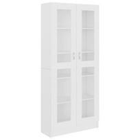 Vitrina VLX Chipboard, balta, 30.5 cm x 82.5 cm x 185.5 cm
