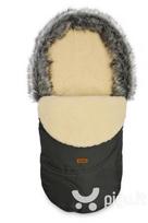 Vokelis vežimėliui, ESKIMO, vilnonis, 100x46, tamsiai pilkas, Sensillo, 8341