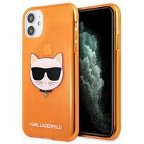 Karl Lagerfeld Choupette Fluo for iPhone 13 Mini, apple iphone 13 mini, oranžinė