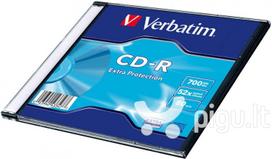 cd diskai - Verbatim Blank CD-R, 700MB - 1 nuotrauka