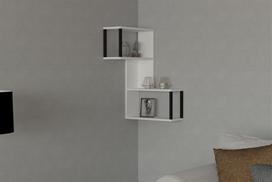 Kalune Design Sienos lentyna Lecco - Baltas