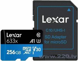 Pirkti Lexar High-Performance 633x UHS-I micro SDXC, 256 GB, Class 10 - Photo 2