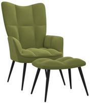 Fotelis VLX Relaxing 328087, šviesiai žalia, 70 cm x 61 cm x 96.5 cm