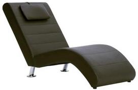 Fotelis VLX Chaise Longue 281279, rudas, 144 cm x 59 cm x 79 cm
